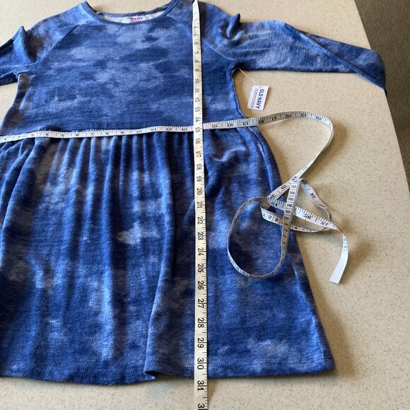 Old Navy Kids Girls NWT Size L (10-12) Blue Tie Dye Dress - Picture 7 of 8